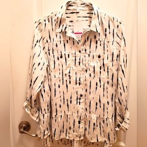 Women's long sleeve button down blouse. NWT